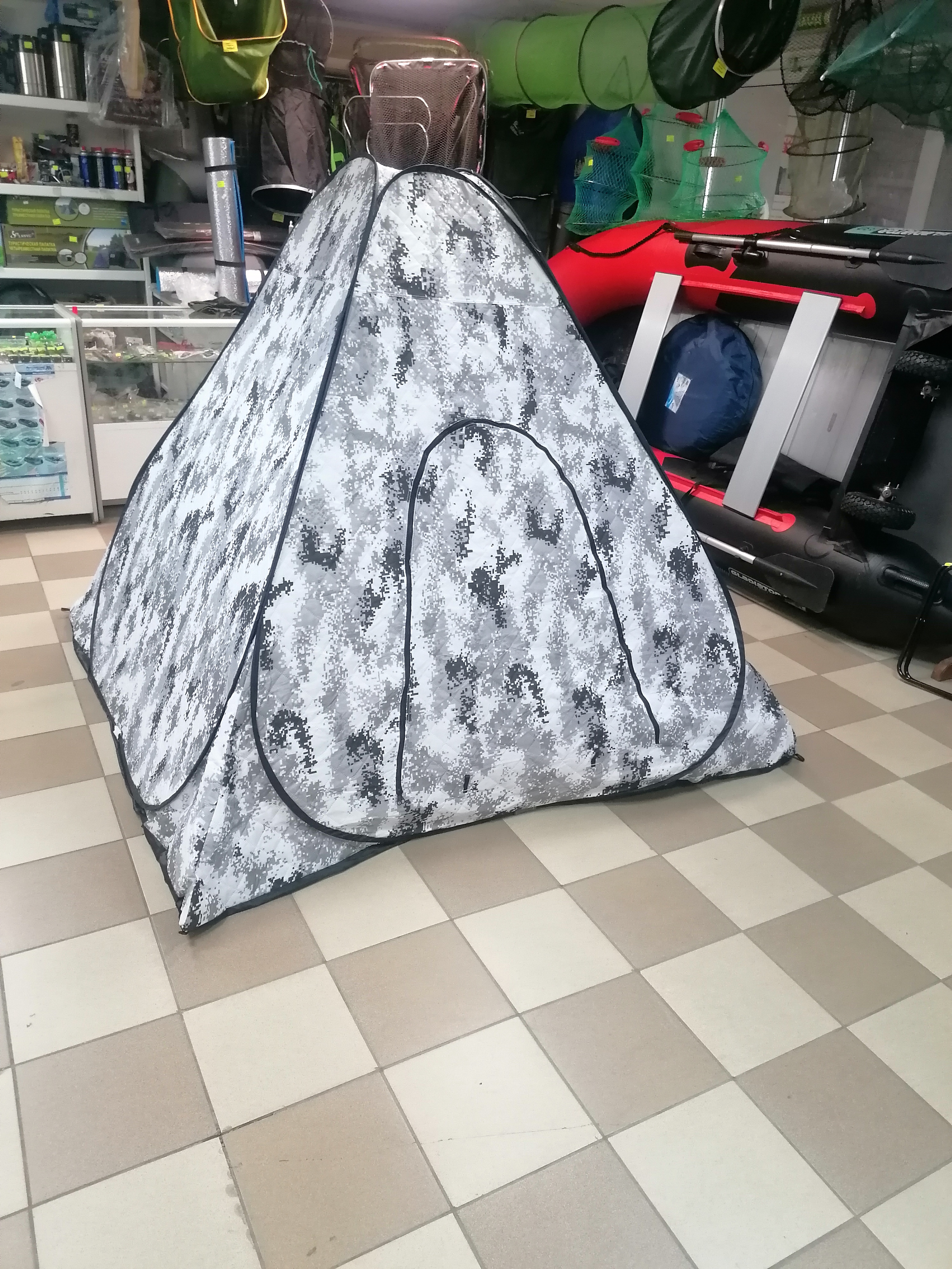 Зимняя 3-х слойная палатка 2*2м h1.7м, автомат